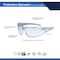 Ge Safety Glasses, Anti-Fog, Clear Lens, Clear Frame GE114CAF - alternate 2